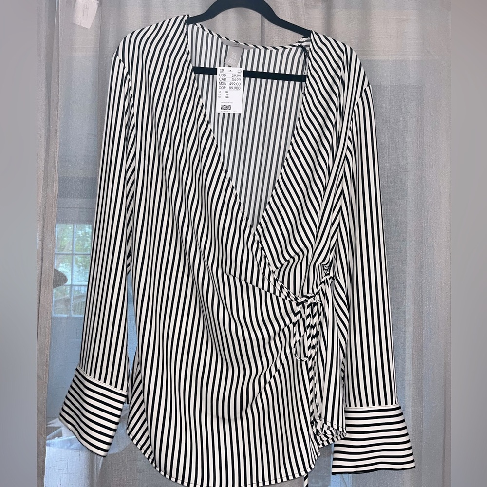 H&M Wrap Style Top